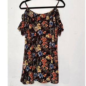 off the shoulder floral dress